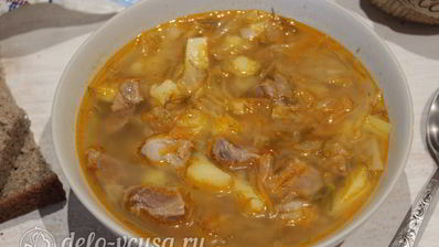 щи со свининой