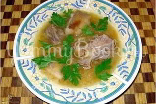 Щи томленые кислые со свининой