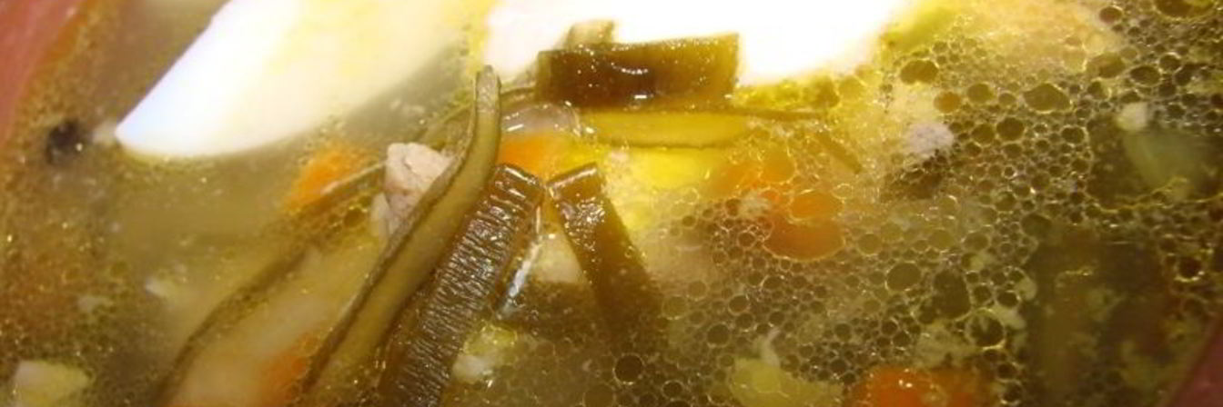 Щи зеленые с морской капустой Дальневосточные