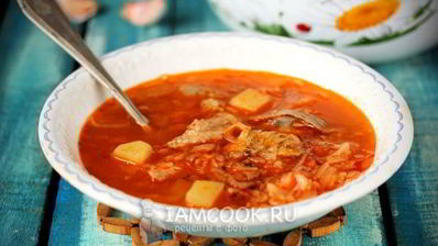 свежие щи с курицей