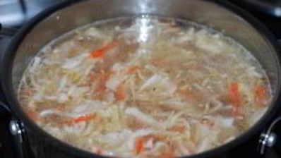 вегетарианские щи из квашеной капусты