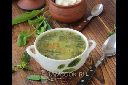 Зеленые щи с крапивой и щавелем