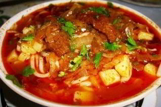 Густой суп Шурпа с говядиной