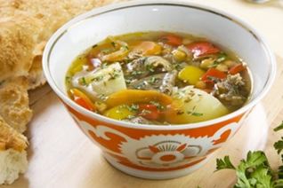 Шурпа из баранины с нутом