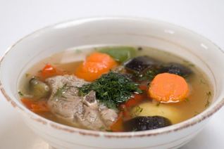 Шурпа с баклажаном