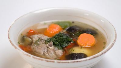 шурпа с баклажаном