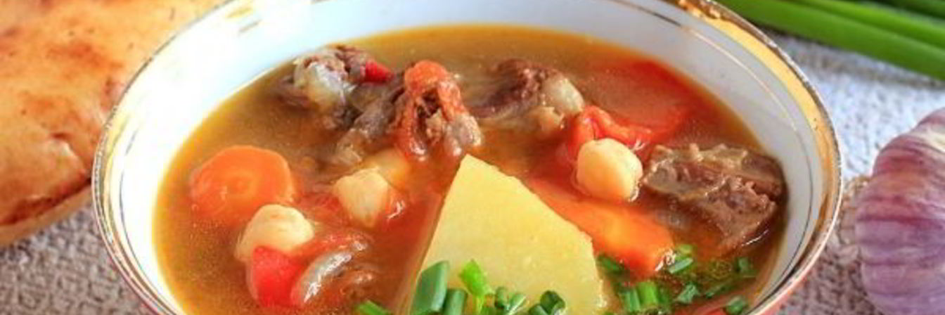 Жареная шурпа по-узбекски