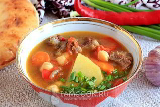 Жареная шурпа по-узбекски