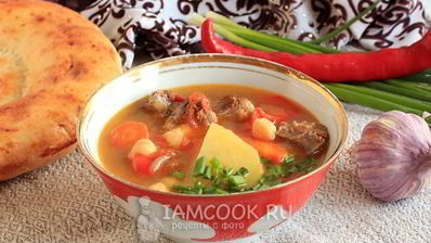 жареная шурпа по-узбекски