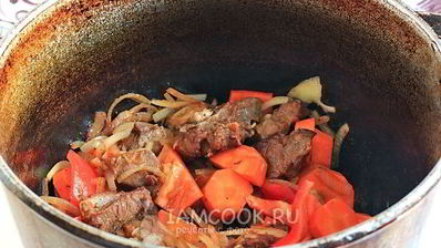 жареная шурпа по-узбекски