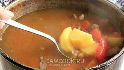 жареная шурпа по-узбекски