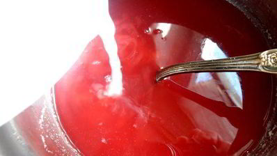 сладкий суп из ревеня с клецками