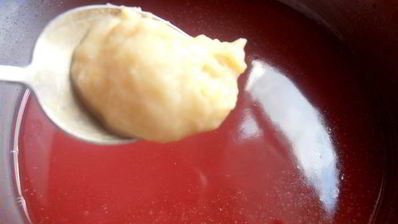 сладкий суп из ревеня с клецками