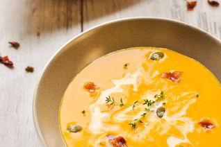 Сливочный крем-суп из тыквы