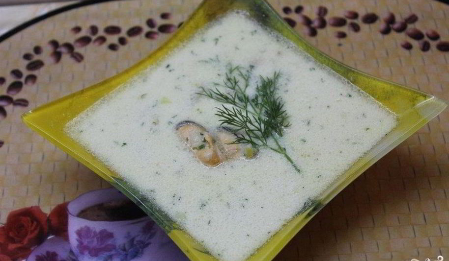 Рецепт сливочного супа с мидиями