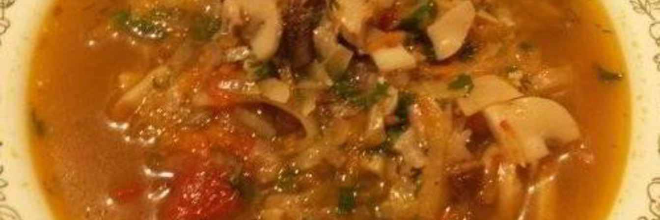 Домашняя грибная солянка