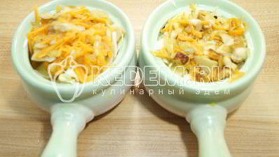 грибная солянка в горшочке