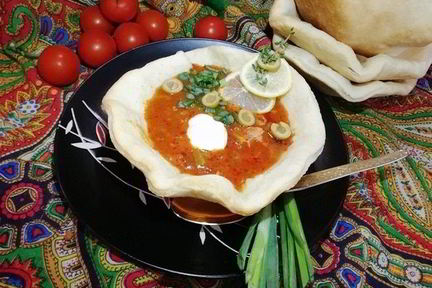 Мясная солянка по-селянски