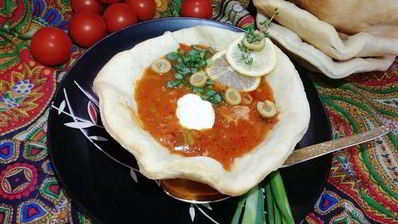 мясная солянка по-селянски