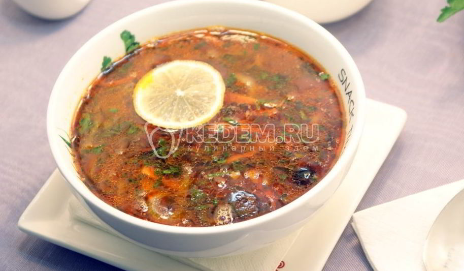 Рецепт мясной солянки