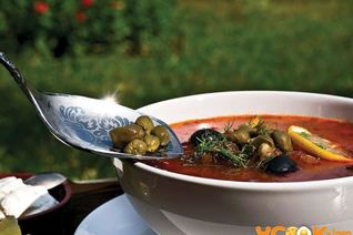 Овощная солянка с грибами