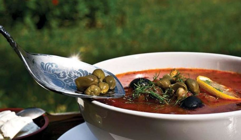 Рецепт овощной солянки с грибами