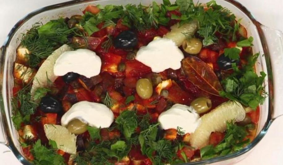 Рецепт пикантной овощной солянки