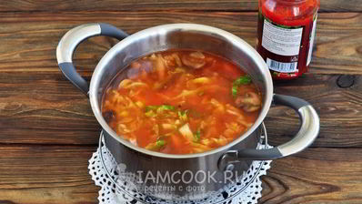 постная солянка из свежей капусты