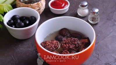 постная солянка с фасолью