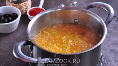 постная солянка с фасолью