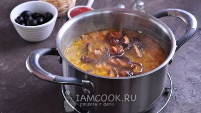 постная солянка с фасолью