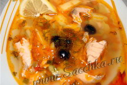 Рыбная солянка в скороварке