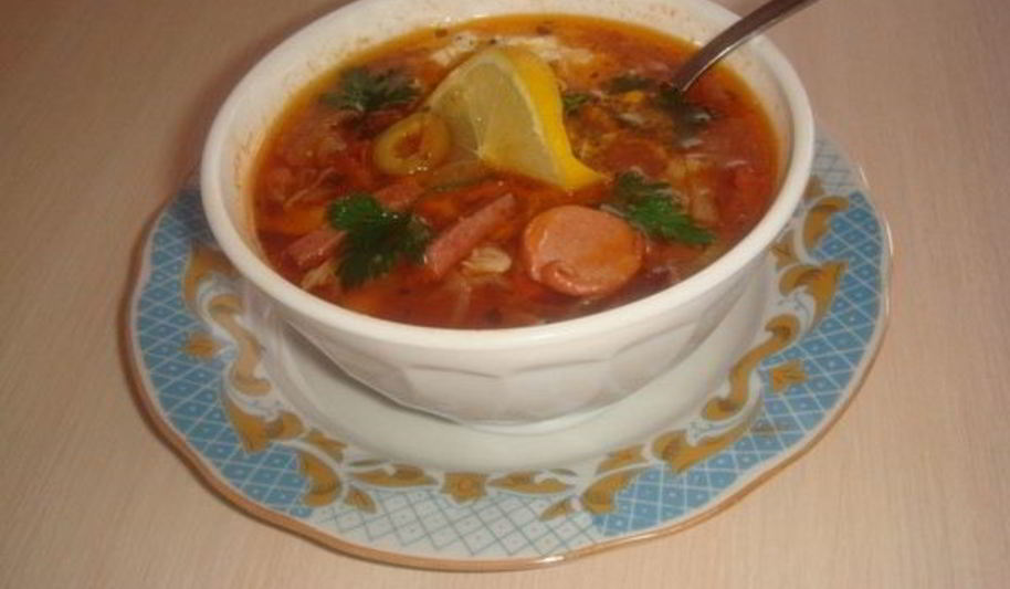 Рецепт сборной мясной солянки