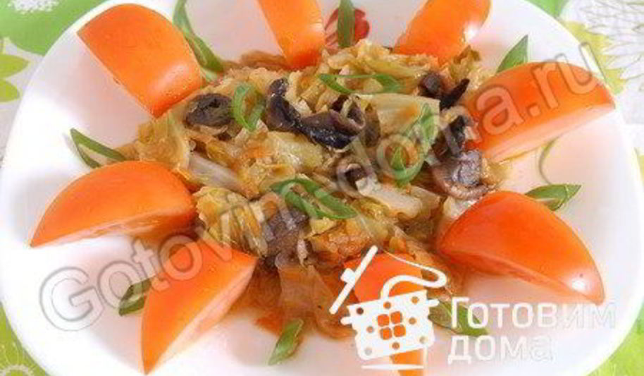 Рецепт солянки из капусты с шампиньонами
