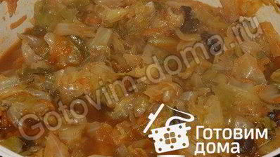 солянка из капусты с шампиньонами