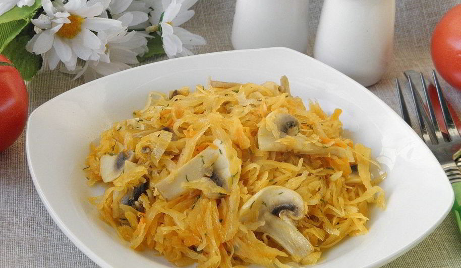 Рецепт солянки из свежей капусты с грибами