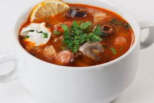 Солянка из свежих грибов