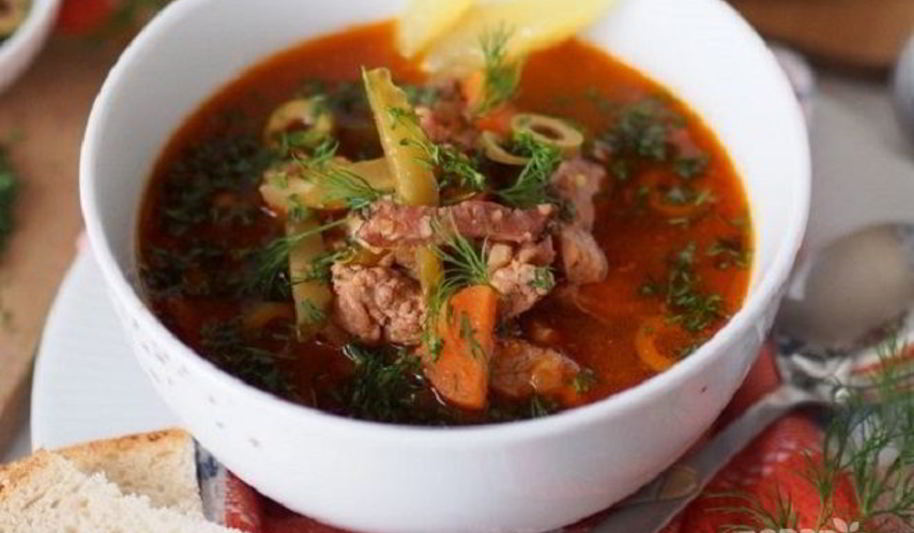 Рецепт солянки на бульоне из говядины