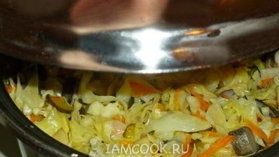 солянка овощная с маринованными подосиновиками