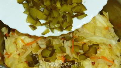 солянка овощная с маринованными подосиновиками