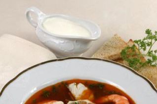 Солянка рыбная с креветками