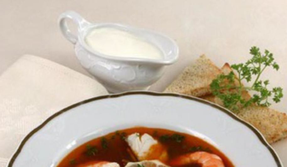 Рецепт солянки рыбной с креветками