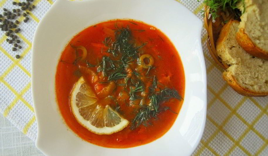 Рецепт солянки рыбной