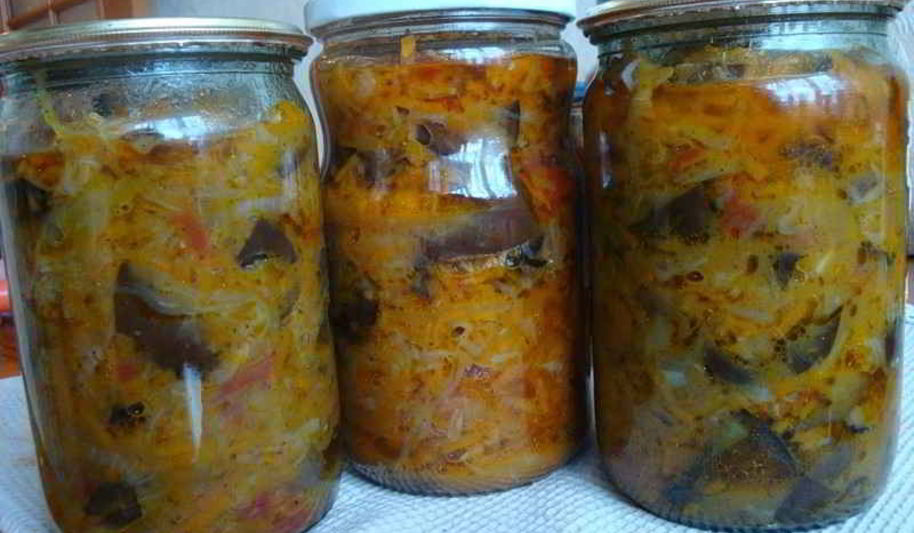 Рецепт солянки с баклажанами и капустой