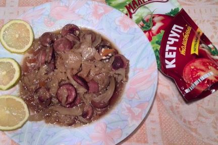 Солянка с сосисками