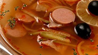 солянка сборная мясная с ветчиной