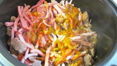 солянка сборная мясная в мультиварке