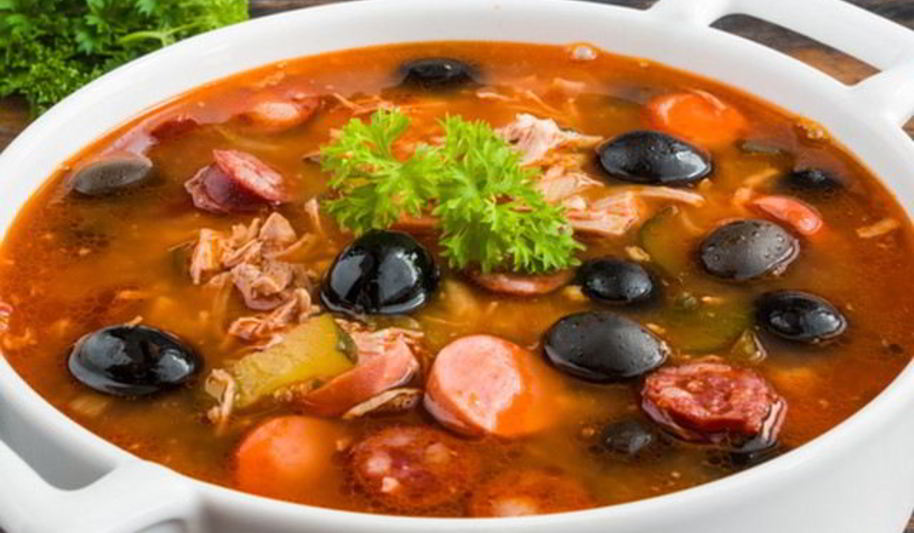 Рецепт солянки сборной мясной