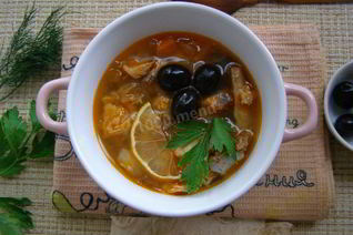 Суп рыбная солянка классическая