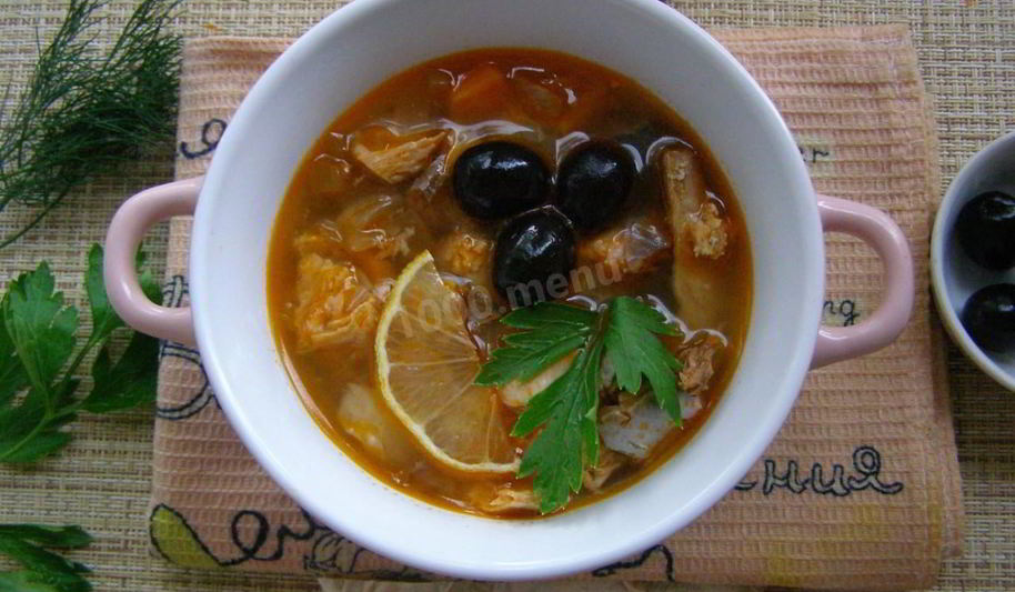 Рецепт супа рыбная солянка классическая